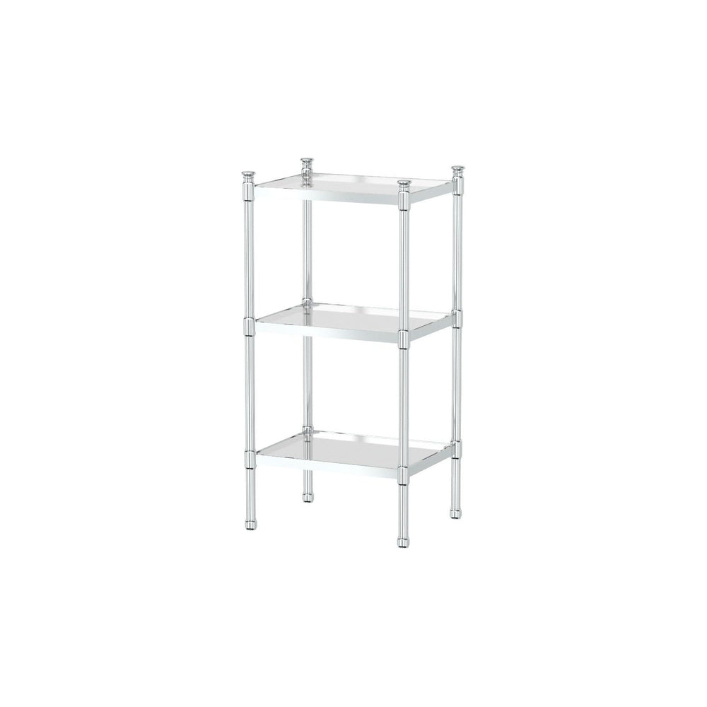 Gatco 1351 3-Tier Rectangle Taboret in Chrome