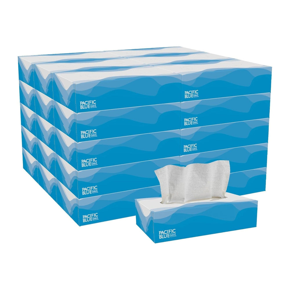 Georgia-Pacific, Pacific Blue Select Facial Tissue (48100), 2-Ply, 100 Sheets...