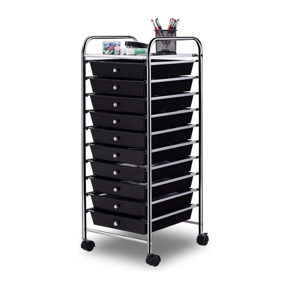 Giantex 10 Drawer Rolling Storage Cart Scrapbook Paper Office School Organize...