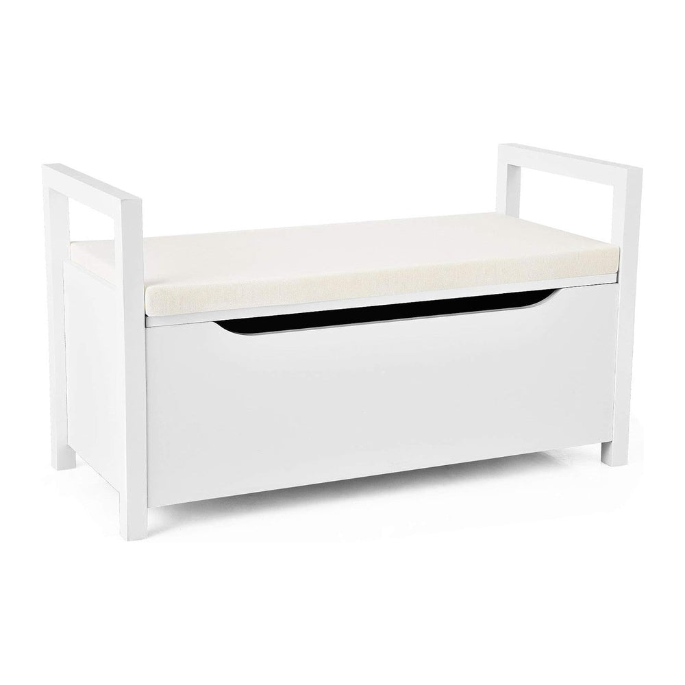 Giantex Shoe Storage Bench with Cushion, Entryway Storage Benches, End of Bed...