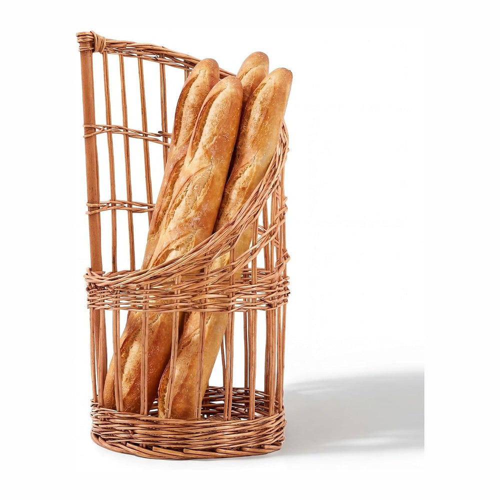 Gisafai Extra Large Baguette Bread Basket for French Bread Stand Display, Nat...