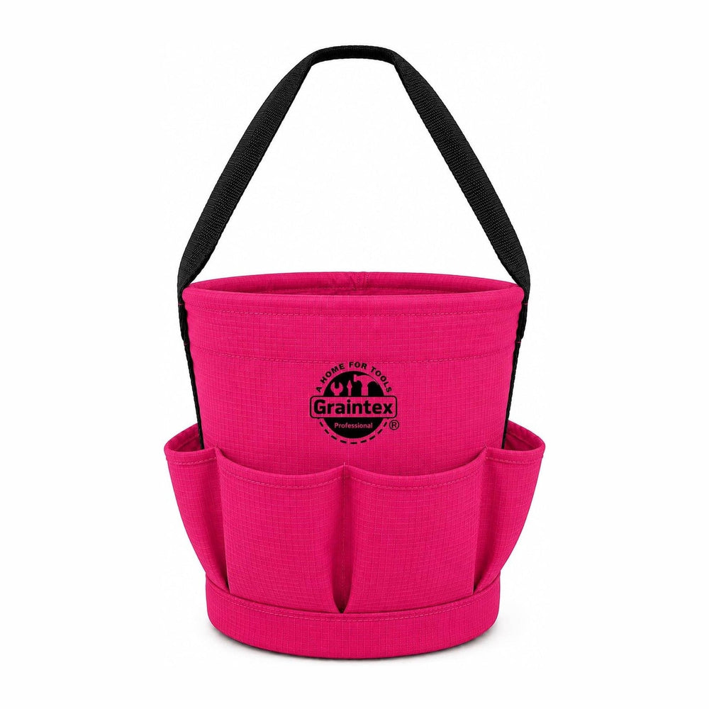 Graintex Tapered Canvas Bucket 12"x10"x15", Utility Tool Bucke...
