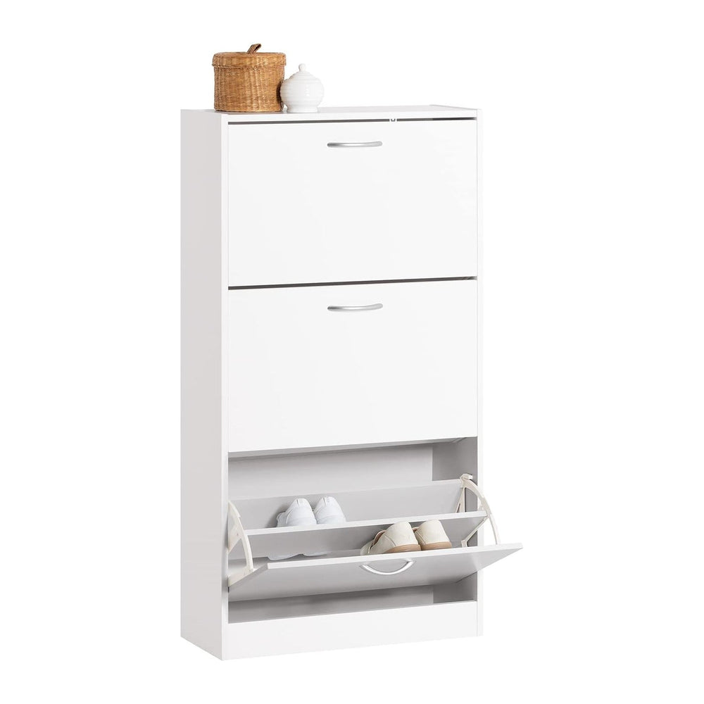 Haotian White Shoe Cabinet Entryway