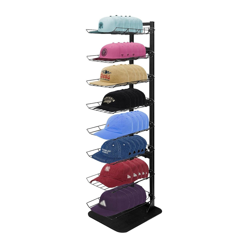 Hat Display 8 Tier, Hat Rack Stand Up to 70 Caps, Metal Hat Stands for Multip...