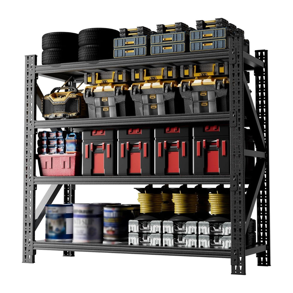 Heavy Duty Garage Shelving, Metal Storage Shelves, 5000 LBS