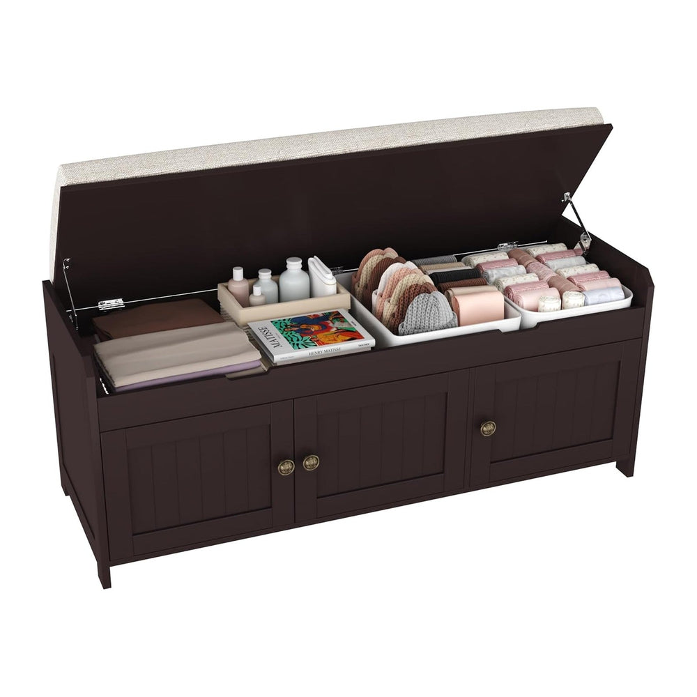 HOMEFORT 41.3" Shoe Bench with Lift Top Storage, Entryway Bench with Cus...