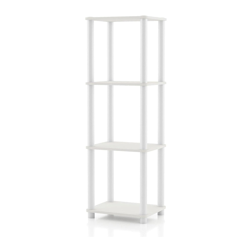 Homes: Inside + Out Apexa Modern 4-Tier Narrow Shelving Units, Collectibles D...