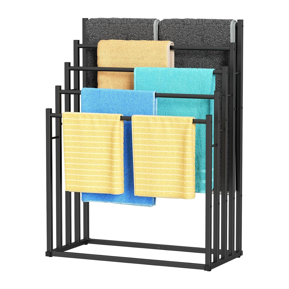 Honiter Towel Racks for Bathroom, 5 Tier Wide Towel Drying Rack Outdoor, Free...