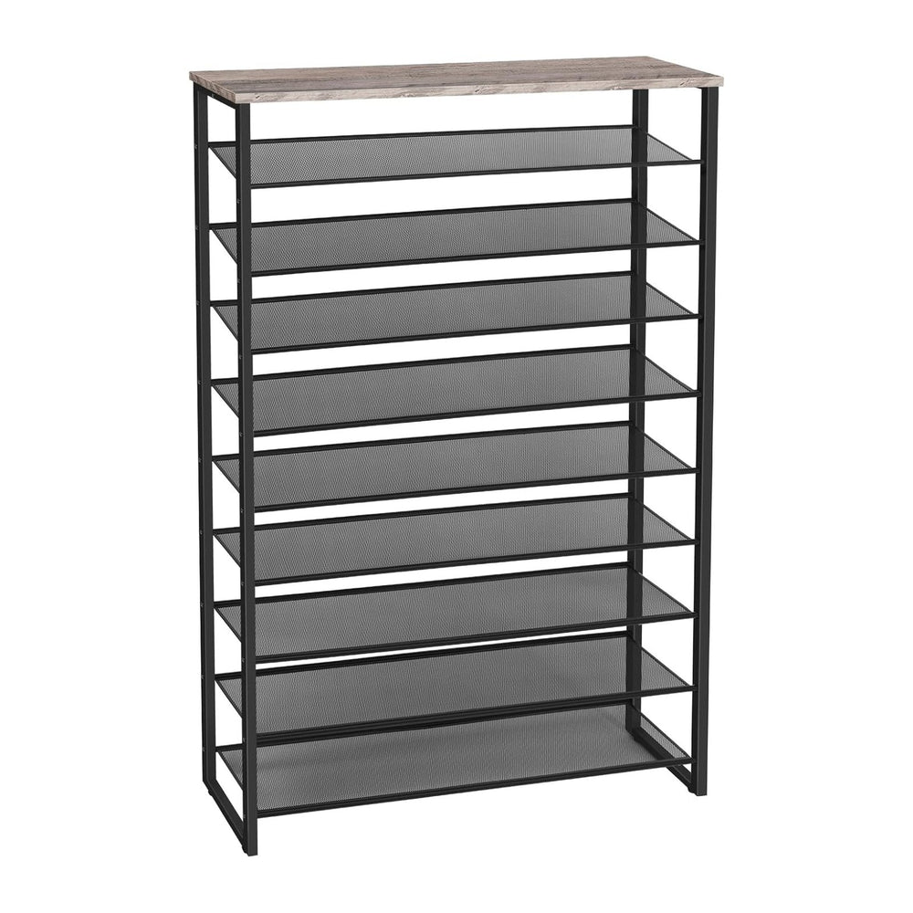 HOOBRO 10-Tier Shoe Rack for Entryway, 39.4" L Shoe Storage Organizer, L...