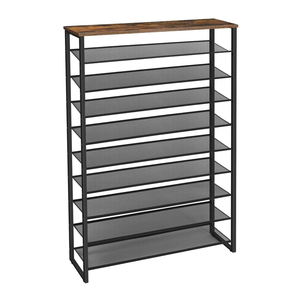 HOOBRO 10-Tier Shoe Rack for Entryway, 39.4" L Shoe Storage Organizer, L...