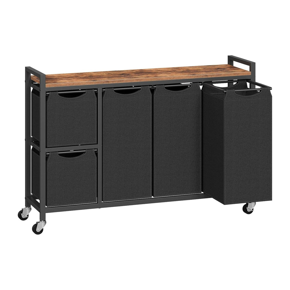 HOOBRO Laundry Sorter with 5 Sections, 45.5 Gal. (170 L) Laundry Hamper with ...