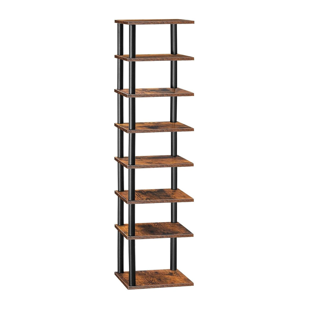 HOOBRO Vertical Shoe Rack, 8-Tier Narrow Shoe Shelf, Shoe Storage Organizer f...