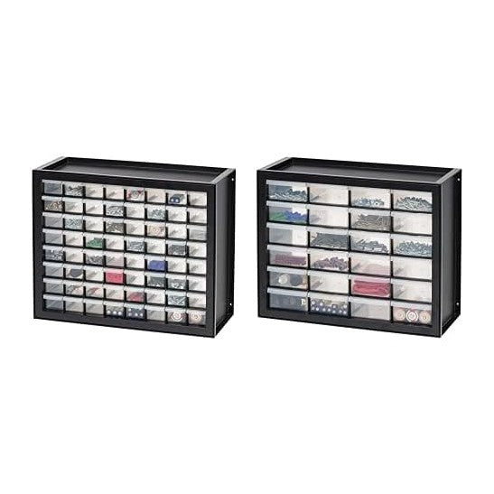 IRIS USA, Inc. DPC-64 64 by 7 Inch, Drawer Parts and Hardware Cabinet, Pearl