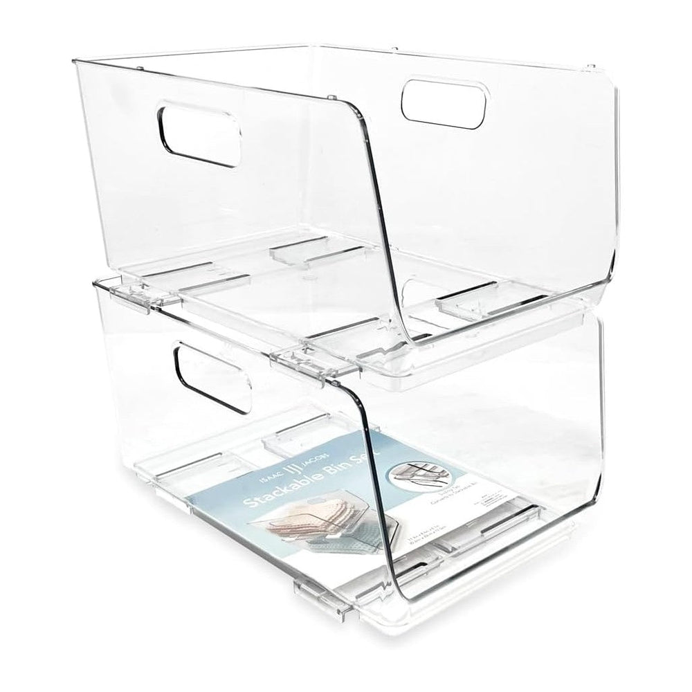 Isaac Jacobs 2-Piece (11.9" x 8.6" x 6.1") Large Deep Stackabl...