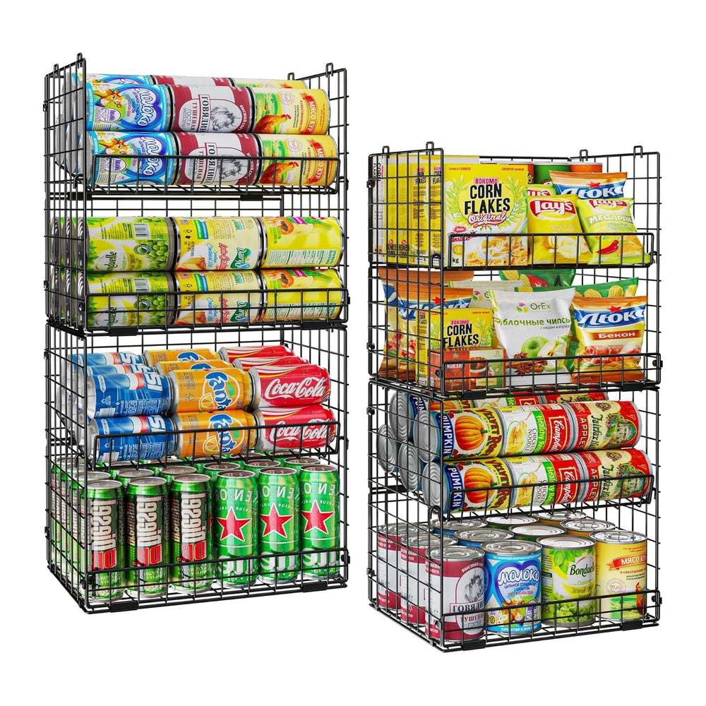 JKsmart 8-Tier XXL Stackable Wire Basket, Pantry Organizers and Storage