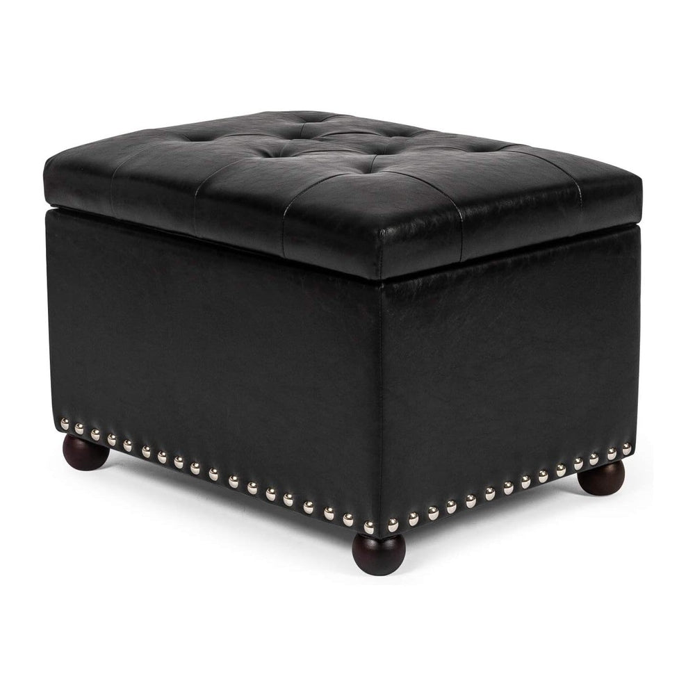 Joveco Leather Storage Ottoman,