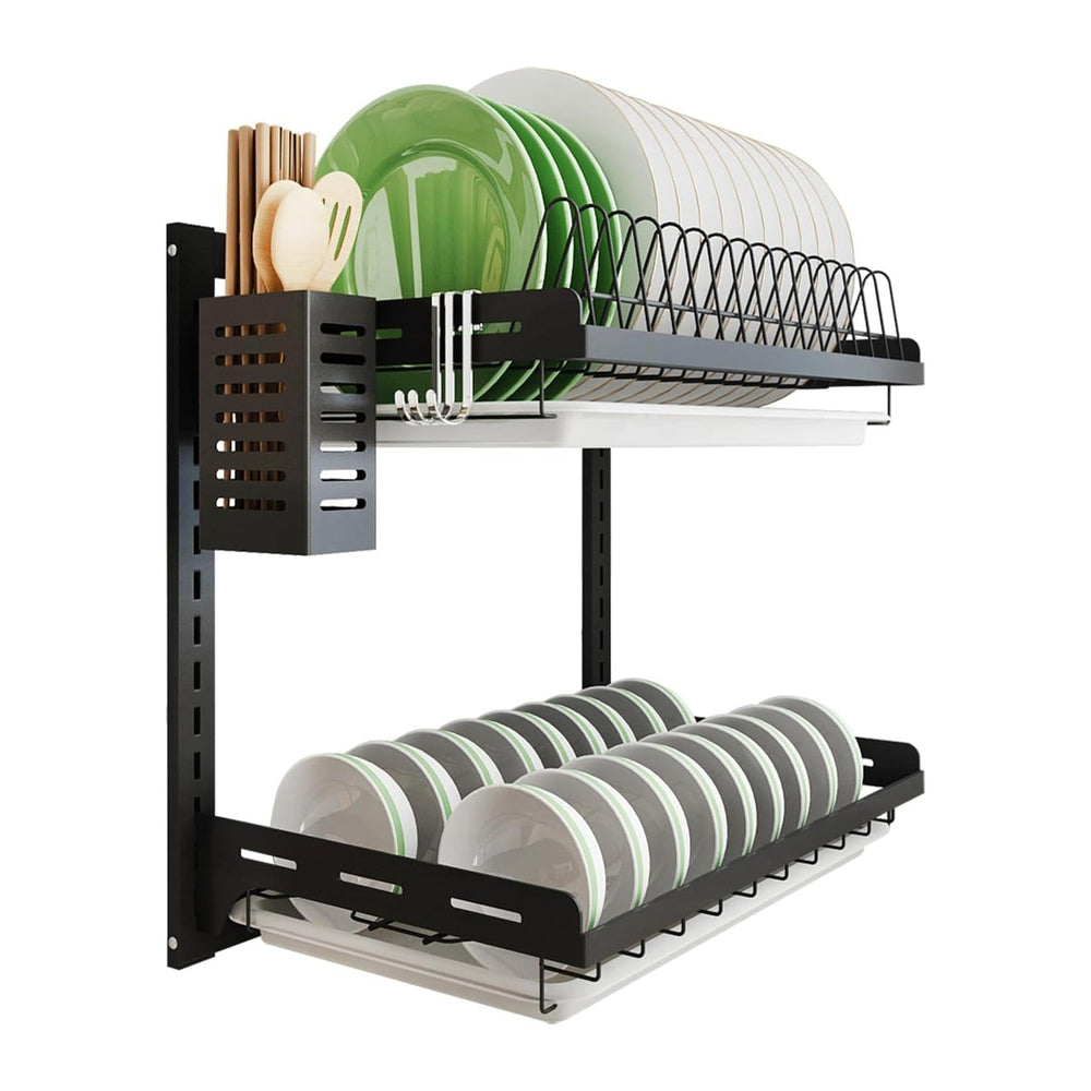 junyuan Kitchen Dish Rack,Hanging Dish Drying Rack Organizer Storage Shelf Ov...
