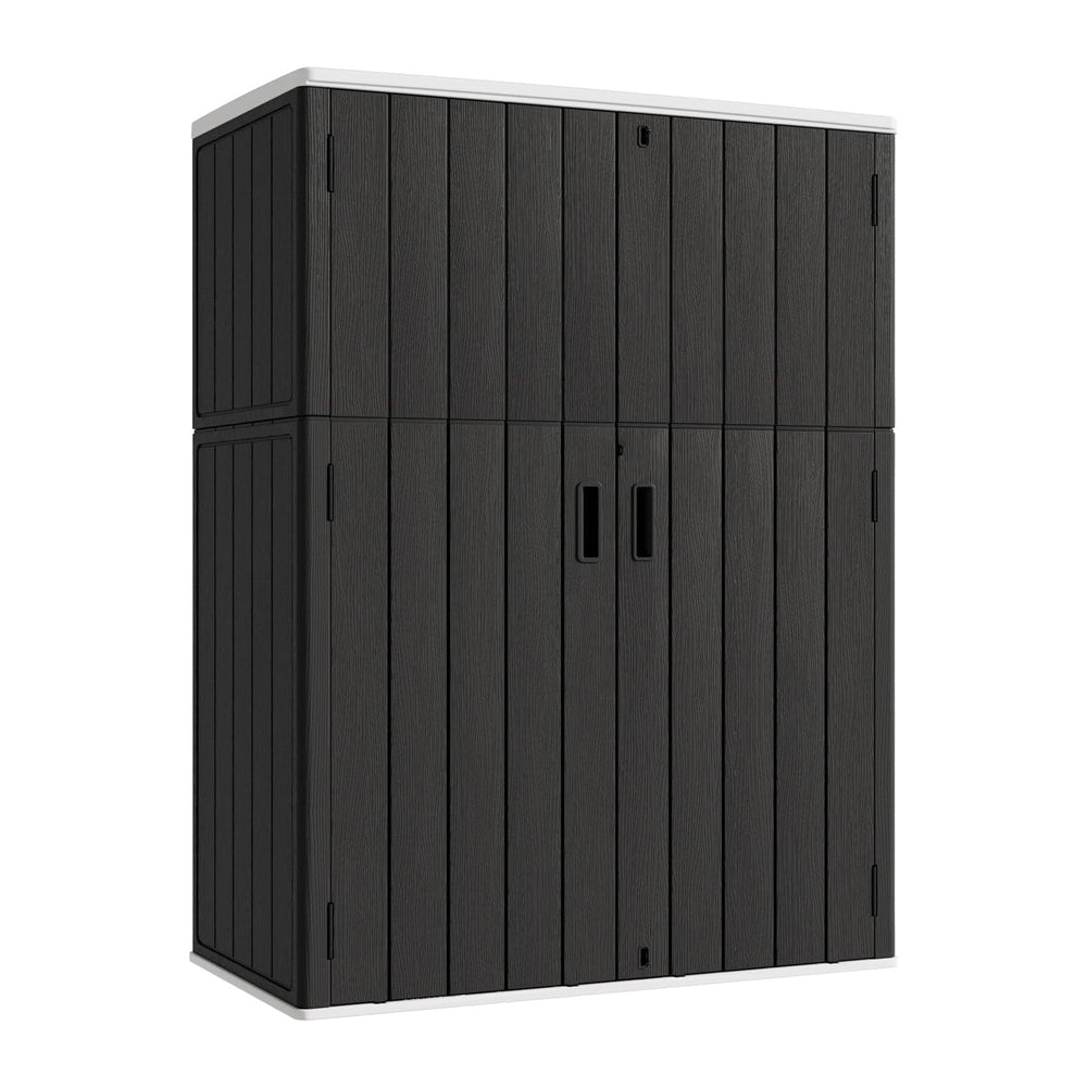 KINYING Outdoor Vertical Storage Shed,57 Cu.ft Outdoor Storage Cabinet Waterp...