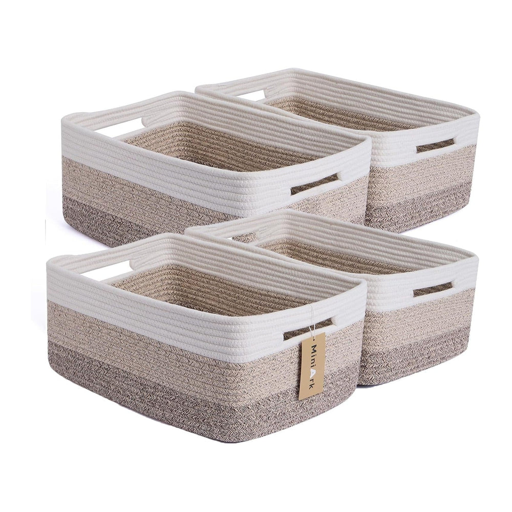 Large Storage Baskets for Organizing, Closet Shelf Baskets for Clothes Blanke...