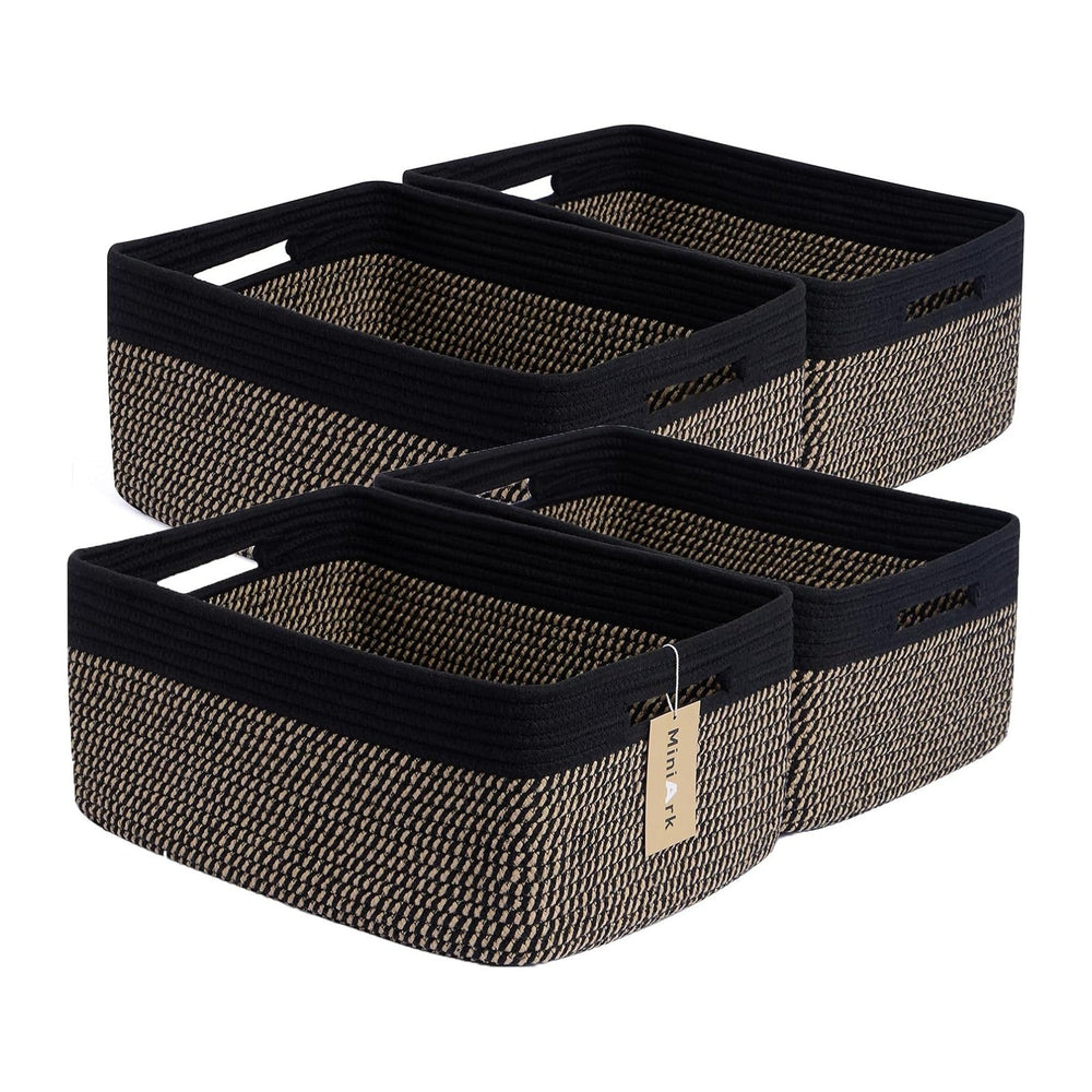 Large Storage Baskets for Organizing, Closet Shelf Baskets for Clothes Blanke...