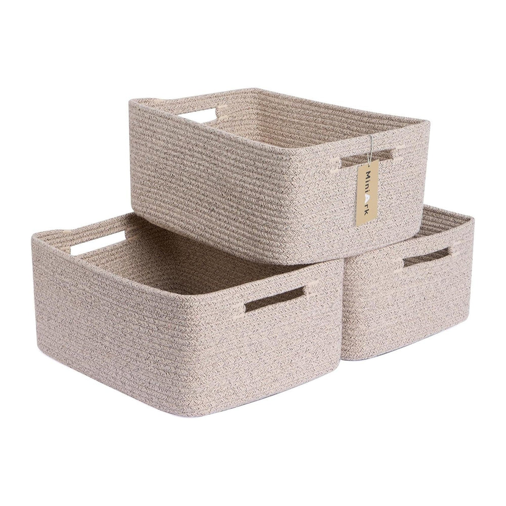 Large Storage Baskets for Shelves, Closet Organizers Bins for Clothes Blanket...