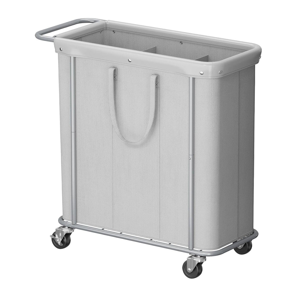 Lifewit 200L Rolling Laundry Basket with Steel Frame, Removable Bag, Silver Gray