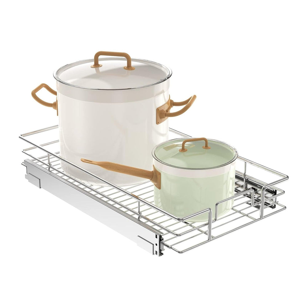LOVMOR Pull Out Cabinet Organizer 10½"W x 21½"D, Kitchen Cabinet Pu...