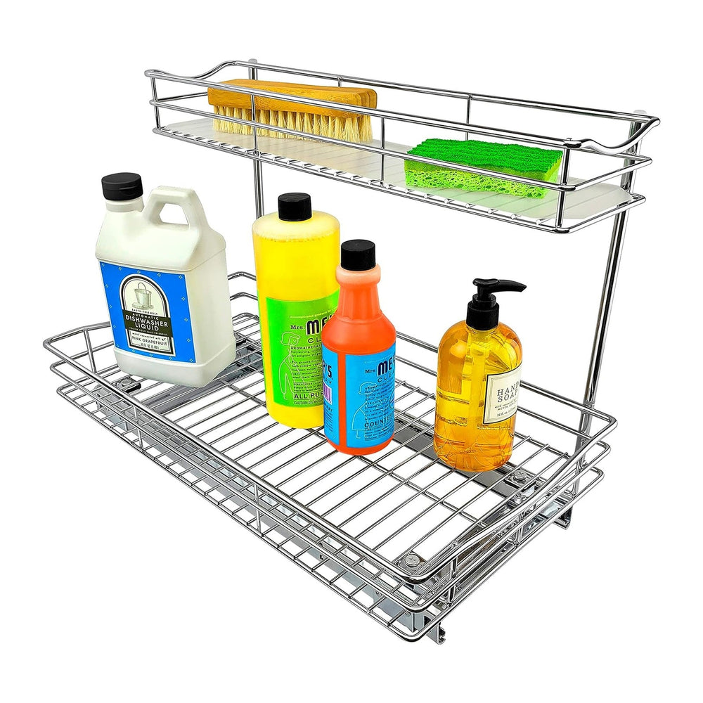LYNK PROFESSIONAL® Pull Out Under Sink Kitchen Cabinet Organizer - 11.5 in. x...