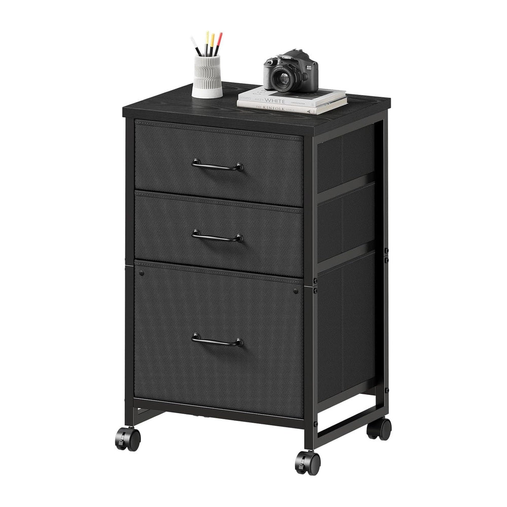 Maihail 3 Drawer File Cabinet on Wheels Fits A4 Size for Home Office