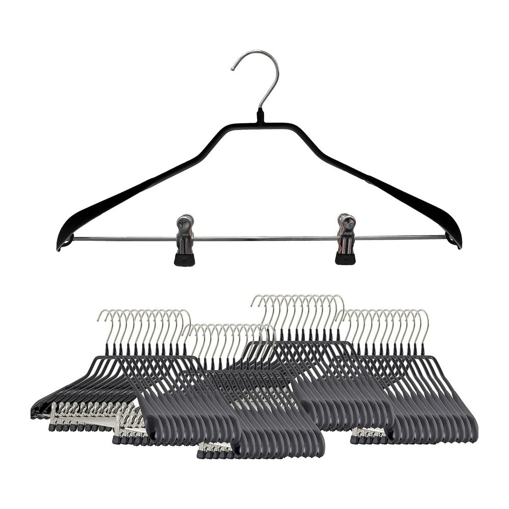 Mawa by Reston Lloyd BodyForm Series Non-Slip Steel Clothes Hanger with Shoul...
