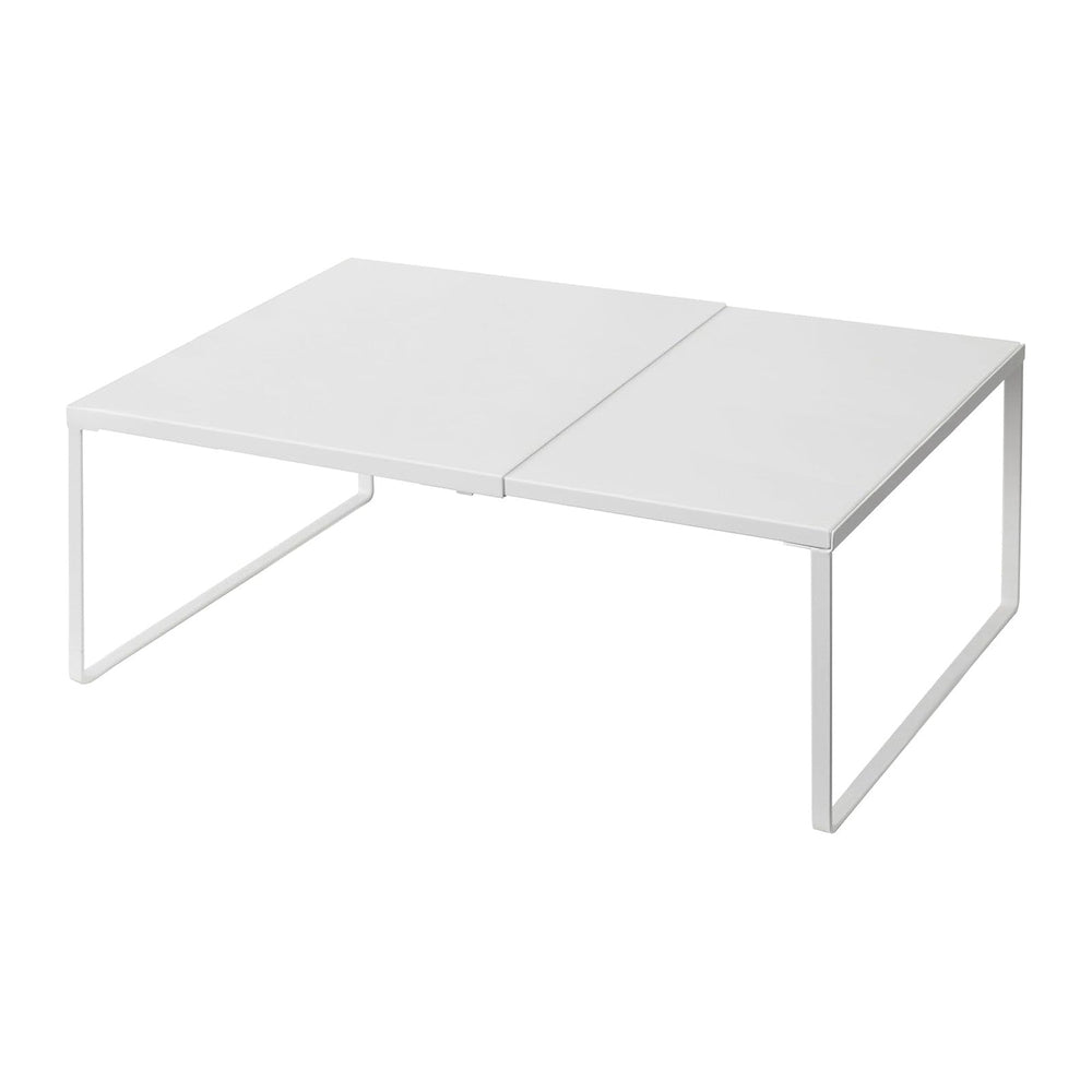Nxconsu Expandable Cabinet Shelf, Shelf Riser for Cabinets, 11.8" White