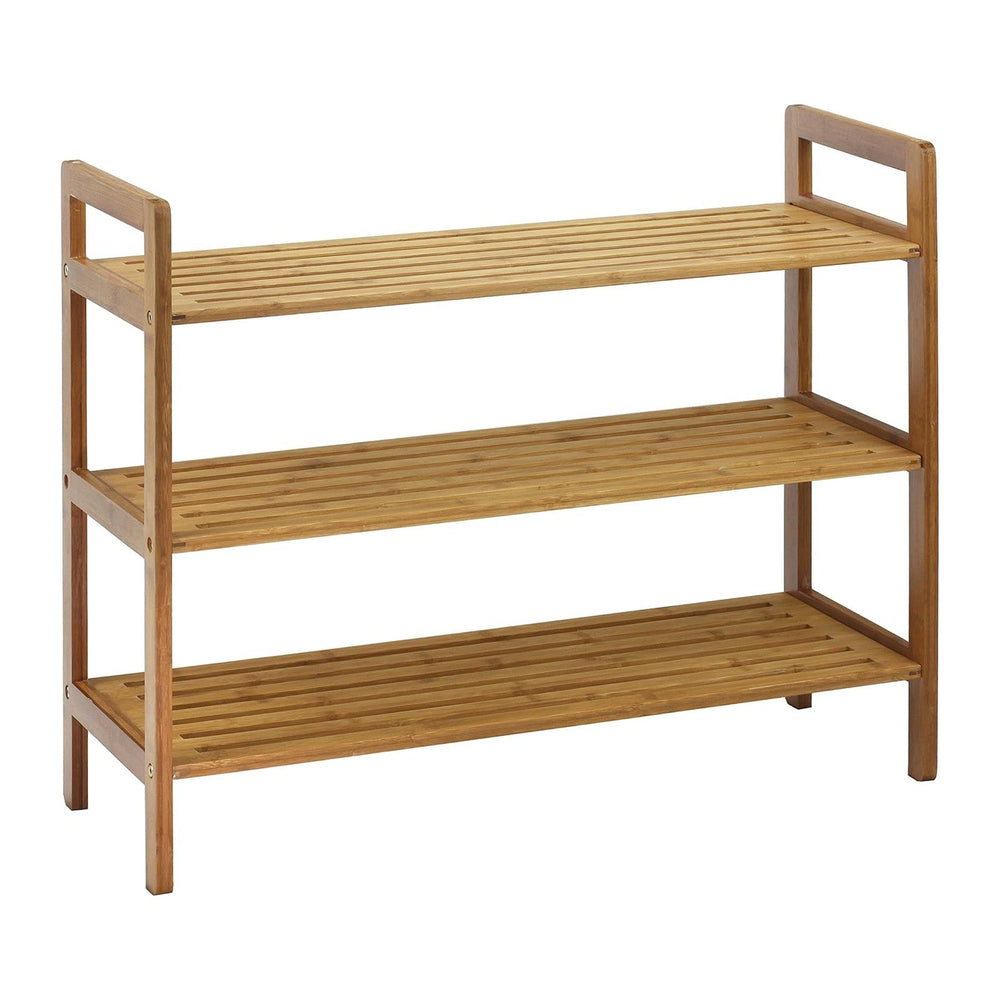 Oceanstar 3-Tier Bamboo Shoe Rack, Natural
