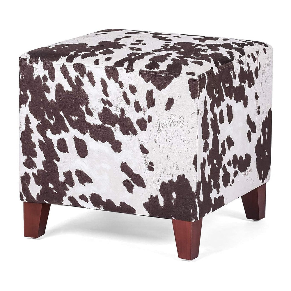 Ottoman with Square Cube Design, 16 Inch Footstools and Ottomans Small, Large...