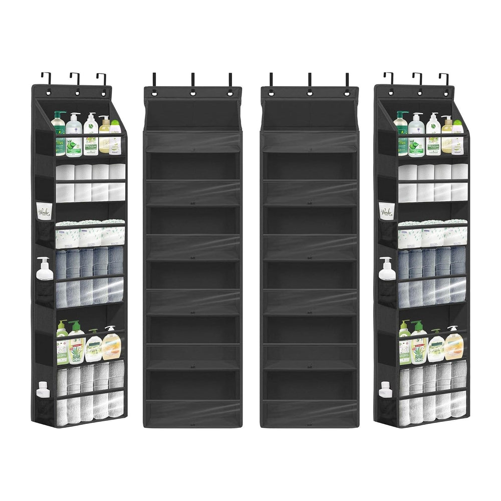 Over Door Organizer with 6 Extra Large Pockets 12 Side Pockets, Sturdy Closet...