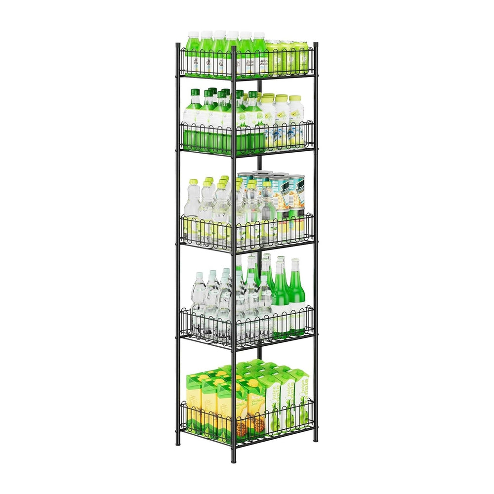 OYEAL Soda Can Organizer for Pantry 5 Tier Water Bottle Organizer Holder for ...