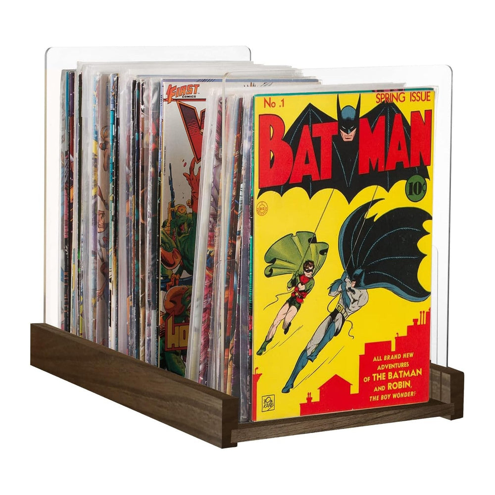 Patented Comic Book Storage Holder – Wooden & Acrylic Display Box/Case fo...