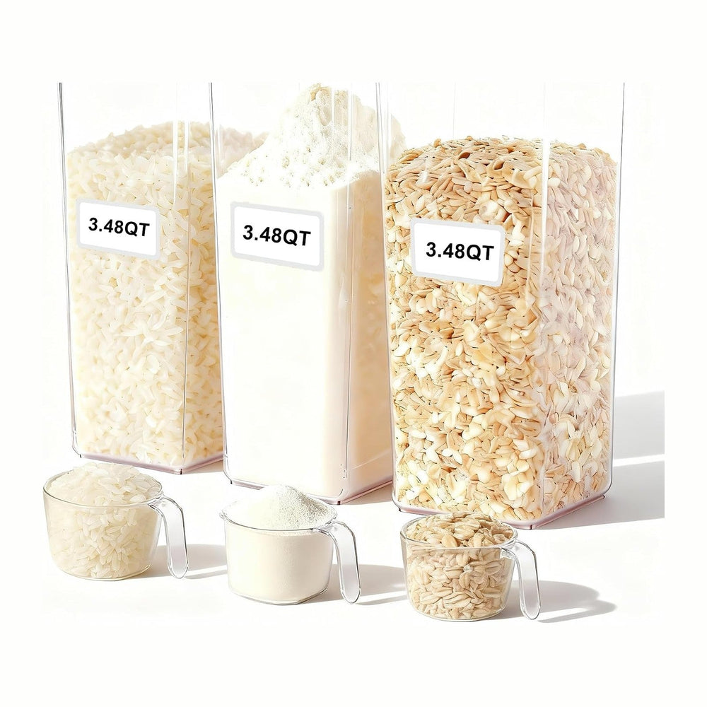 Pop Airtight Food Storage Containers with Lids for Kitchen Pantry Organizing ...