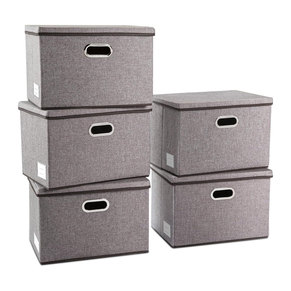PRANDOM Large Collapsible Storage Containers (5-Pack)