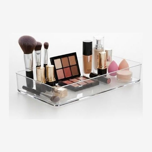 primebox Plastic Clear Acrylic Drawer Organizers. Bathroom, Kitchen, Bedroom,...
