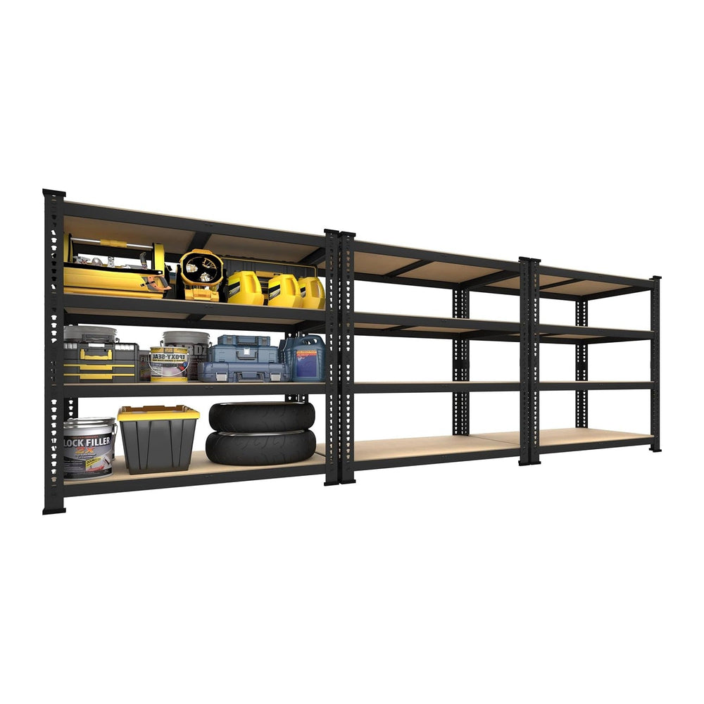 PrimeZone 40"W x 20"D x 59"H Garage Shelving, 4-Tier Storage S...
