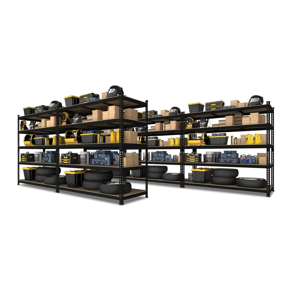 PrimeZone 48" x 24" x 72" Heavy Duty 5 Tier Adjustable Garage ...