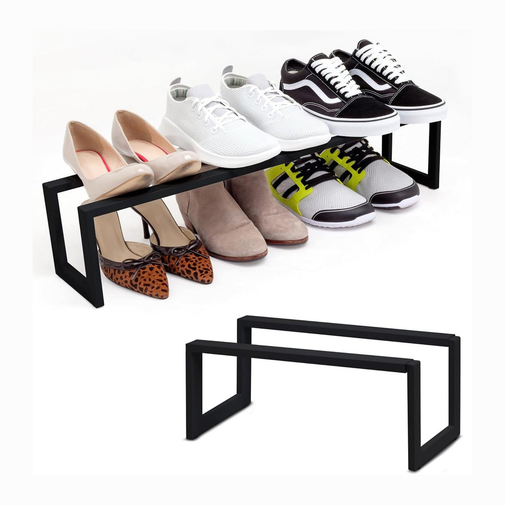 QUALIAZERO Expandable Shoe Rack Organizer for Closets, Entryways, Hallways, B...