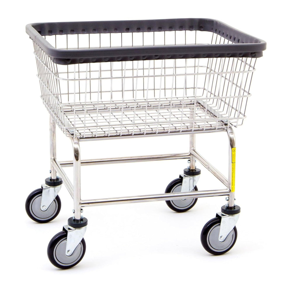 R&B Wire® 100E Heavy Duty Wire Laundry Cart | 2.5 Bushel | Steel Frame wi...