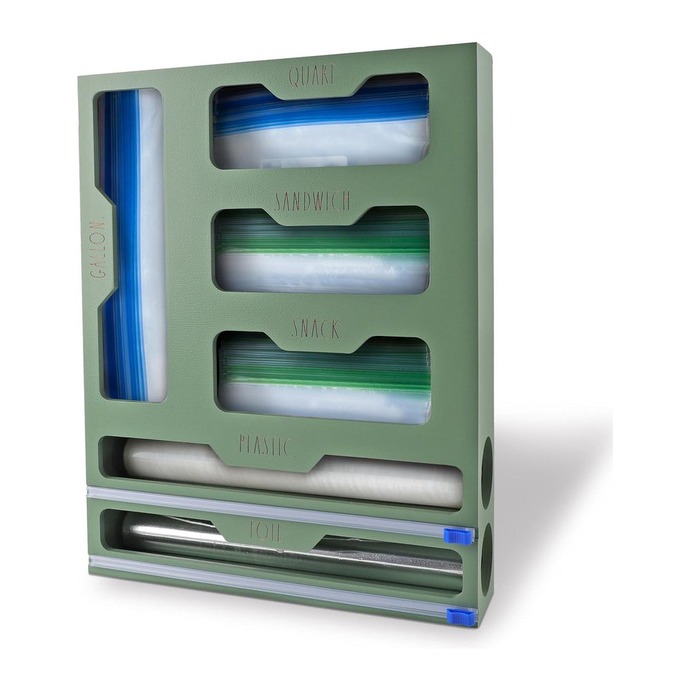 Rae Dunn Bamboo Bag Organizer for Kitchen Drawer - Durable Wood Organizer for...
