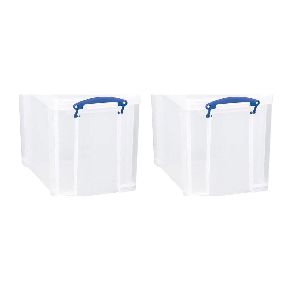 Really Useful Box 19 Liter Plastic Stackable Storage Container w/Snap Lid &am...