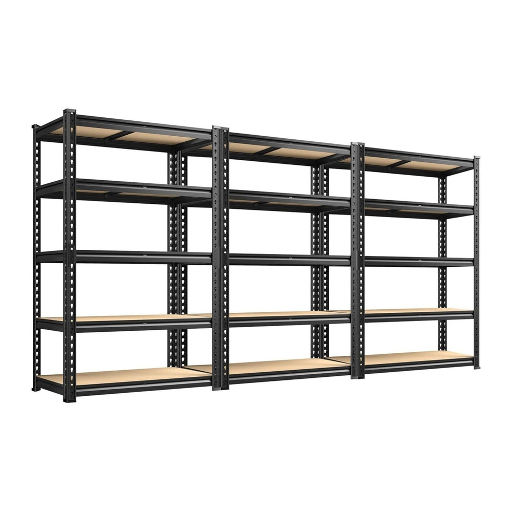 REIBII 3 Pack Garage Shelving for Warehouse, Heavy Duty Metal Shelving