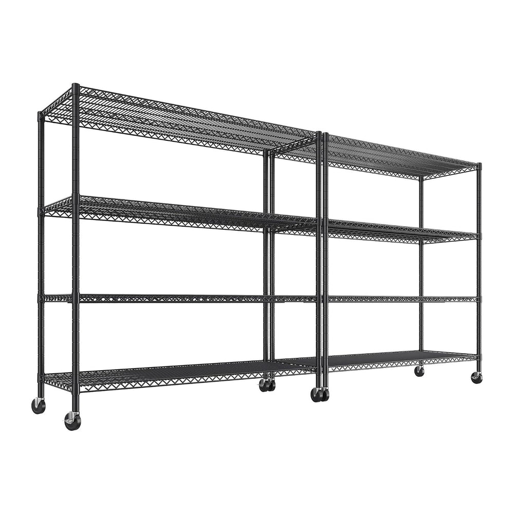 REIBII 55.5''W Storage Shelves 2500LBS Wire Shelving Rack (2PCS)