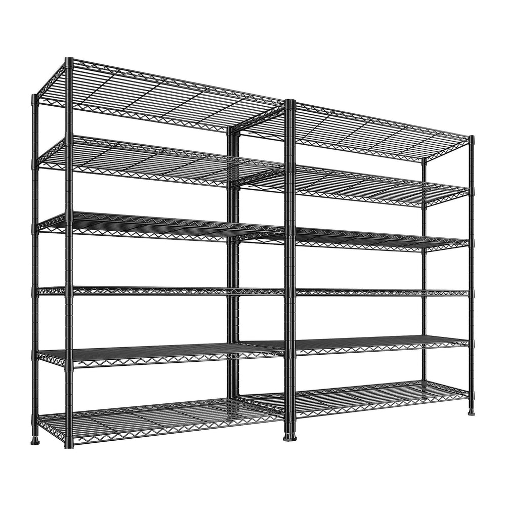 REIBII 6-Tier Storage Shelves, 75''H 1200LBS Garage Shelving for Ware...