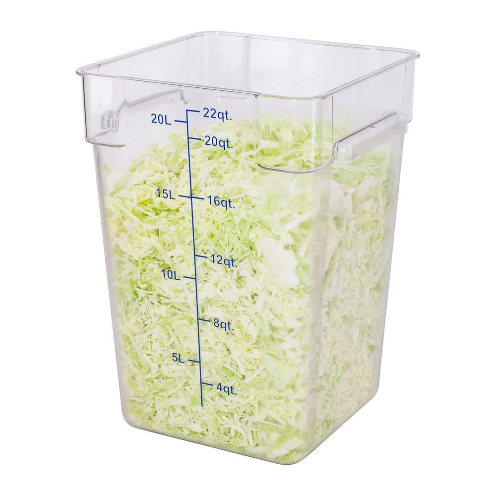 Restaurantware Met Lux 22 Quart Brine Buckets 10 Square Marinating Containers...