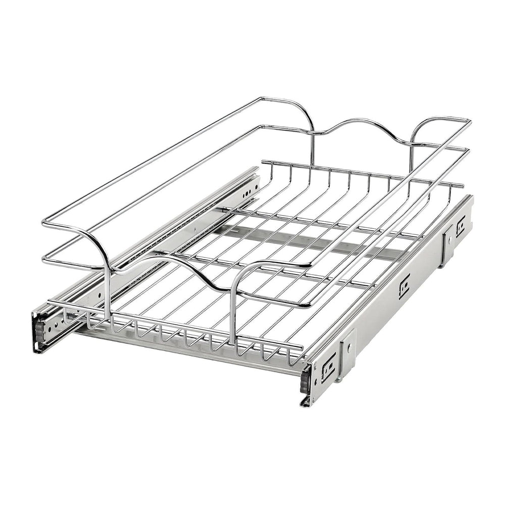 Rev-A-Shelf Steel Wire Pullout Drawer Organizer Shelf for Kitchen Cabinets, S...